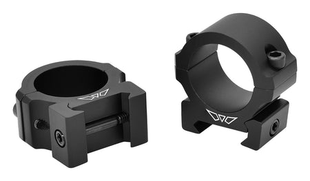Warne Vapor V600M Matte Black 1" Low Horizontal Scope Rings 0 MOA