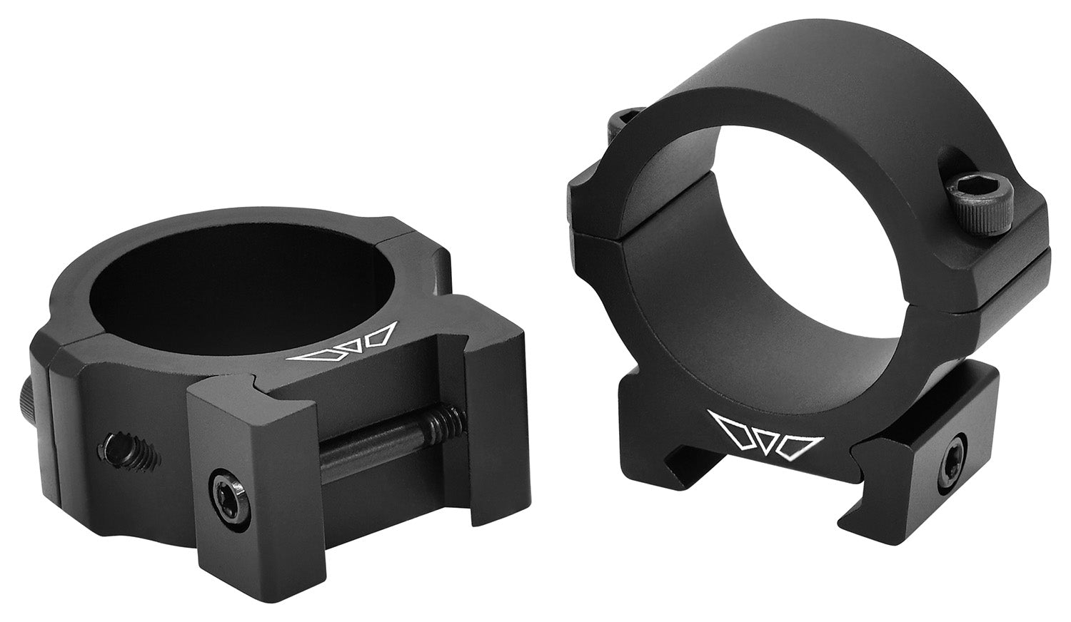 Warne Vapor V613M Matte Black 30mm Low Horizontal Scope Rings 0 MOA