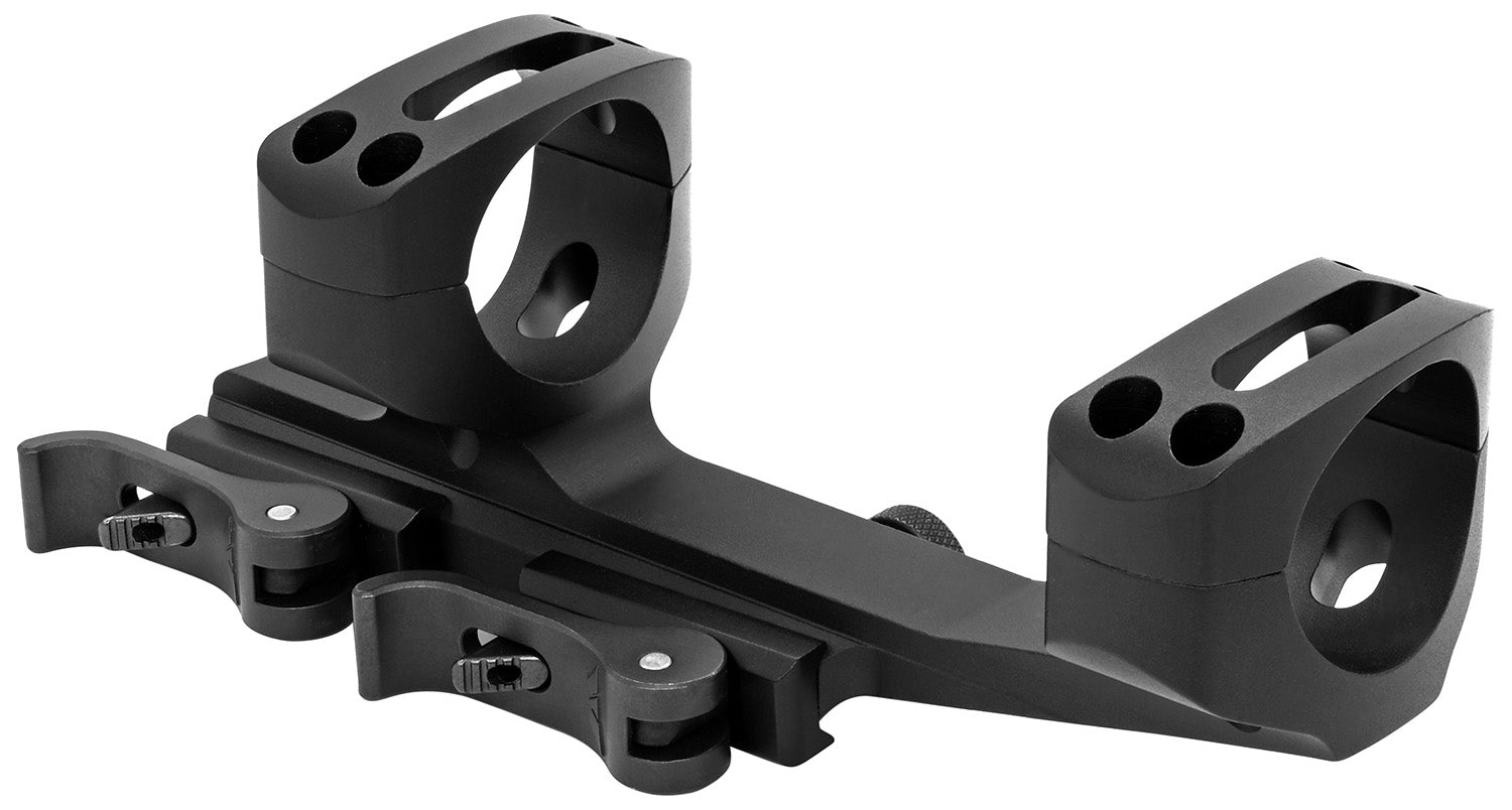 Warne QD X-SKEL QDXSKEL30TW 30mm Skeletonized Cantilever Scope Mount Ring Combo Quick Detach Black Anodized