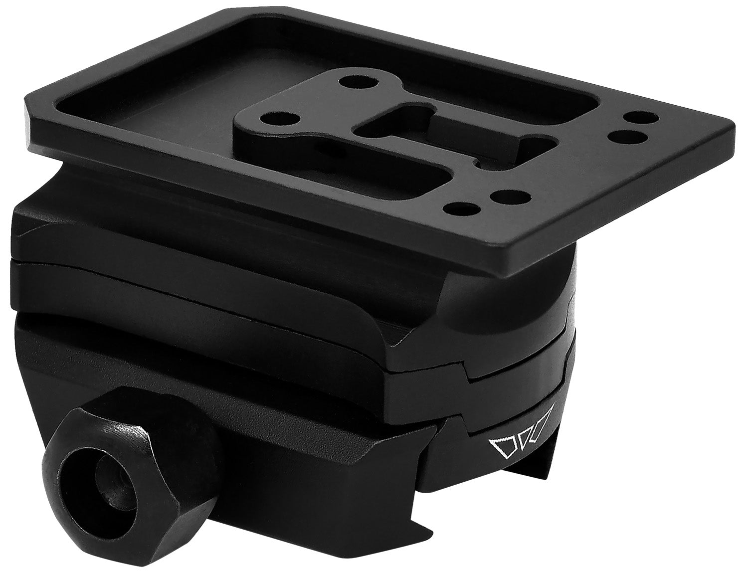 Warne 6105M Adjustable Height Red-Dot Riser Holosun AEMS Black Anodized