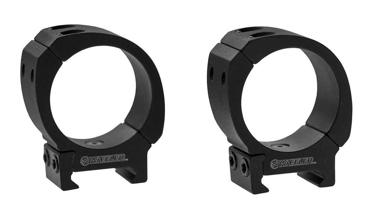 Wheeler 1133750 Sporter 30mm Low Scope Rings Matte Black