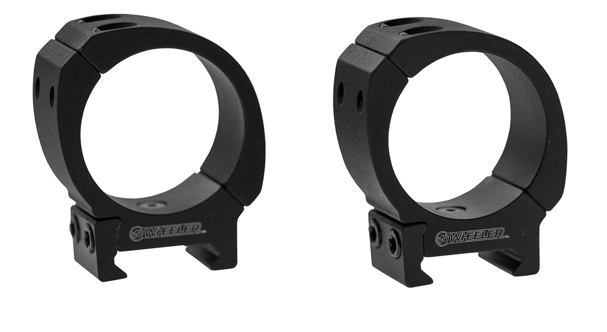 Wheeler 1133752 Sporter Bi-Weaver Scope Rings Matte Black 30mm High