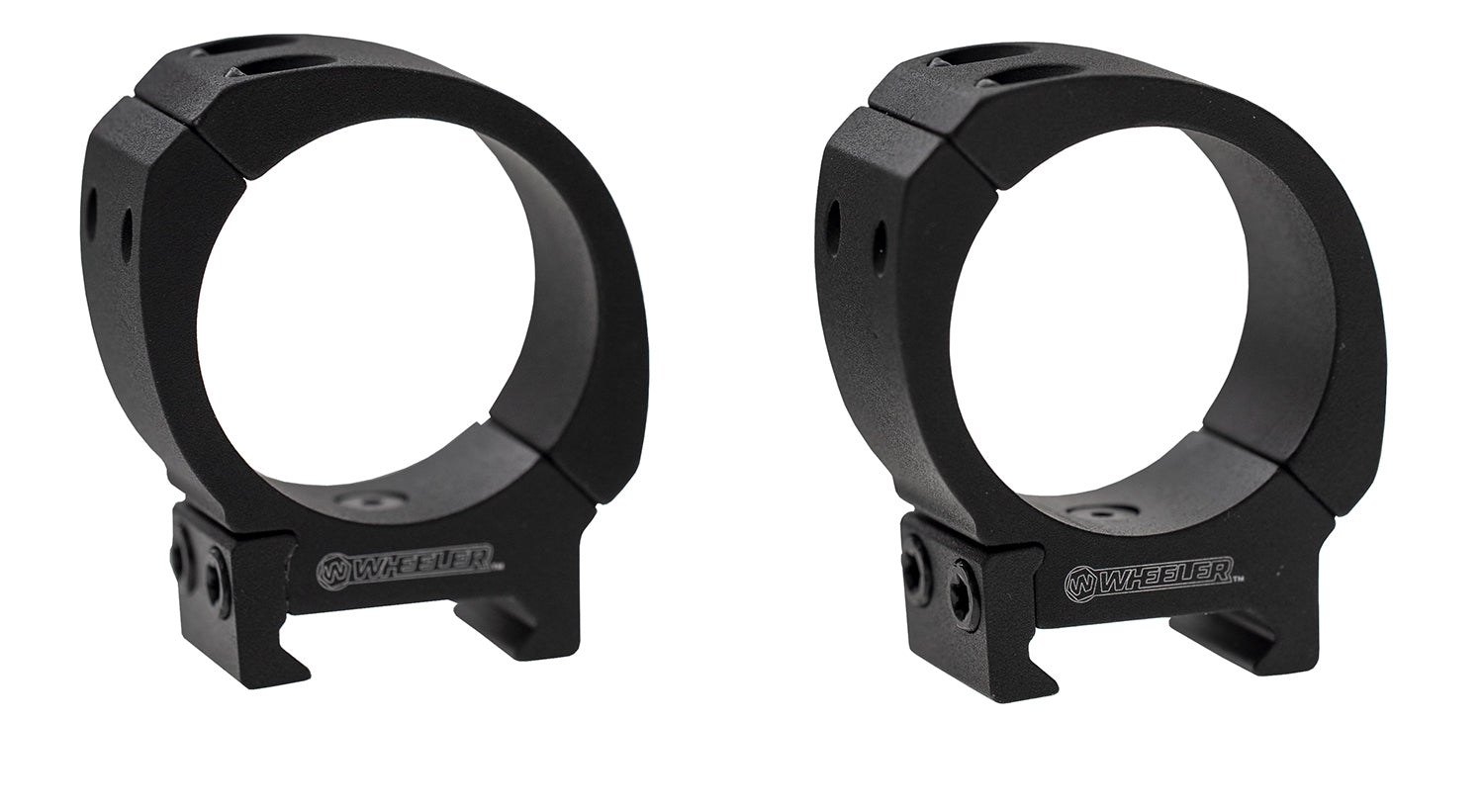 Wheeler 1133752 Sporter Bi-Weaver Scope Rings Matte Black 30mm High