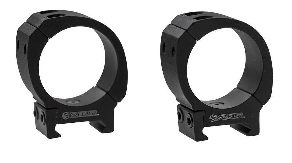 Wheeler 1133747 Sporter 1" Low Scope Rings Matte Black