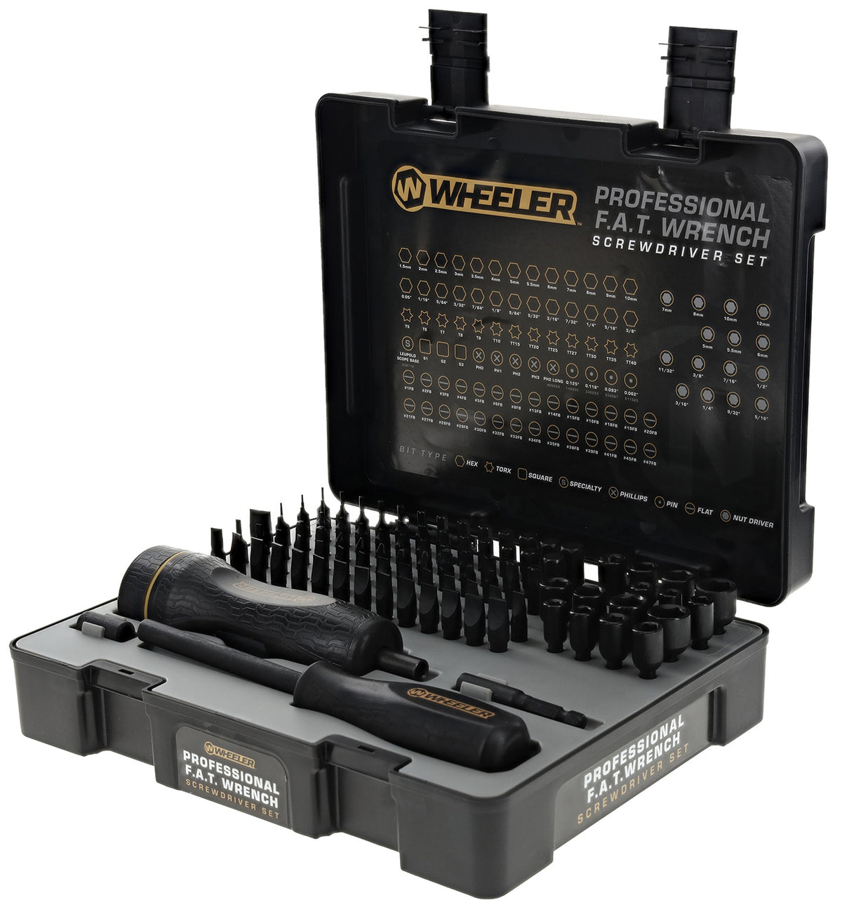 Wheeler 100-Piece FAT Wrench Professional Gunsmithing Screwdriver Kit, 10-65 In-Lb