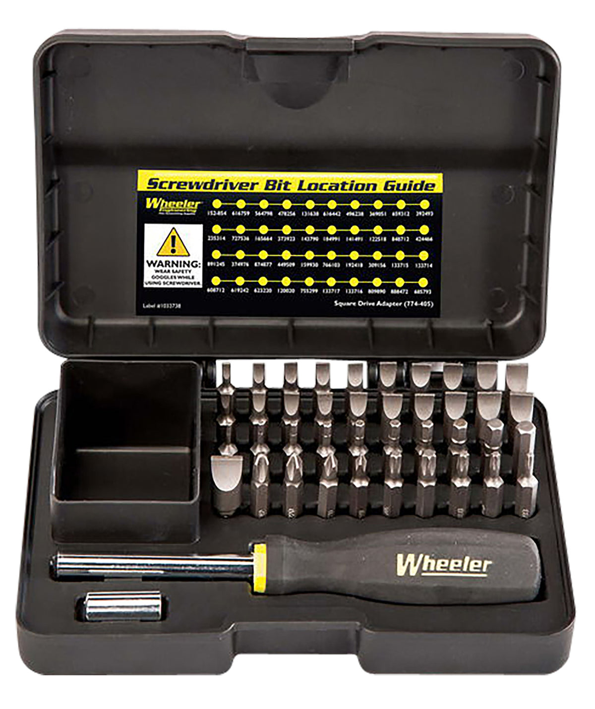 Wheeler 43-Piece Professional Gunsmithing Screwdriver Bit Set, Black