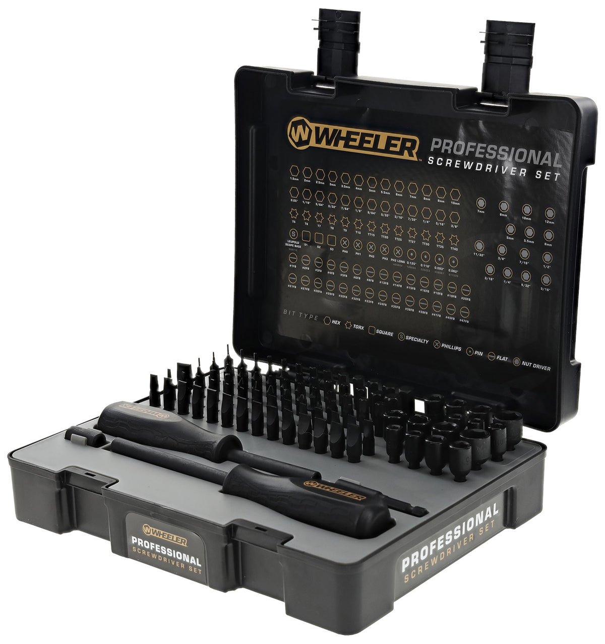 Wheeler 100 Pc Pro Screwdriver Bit Set with Molded Case