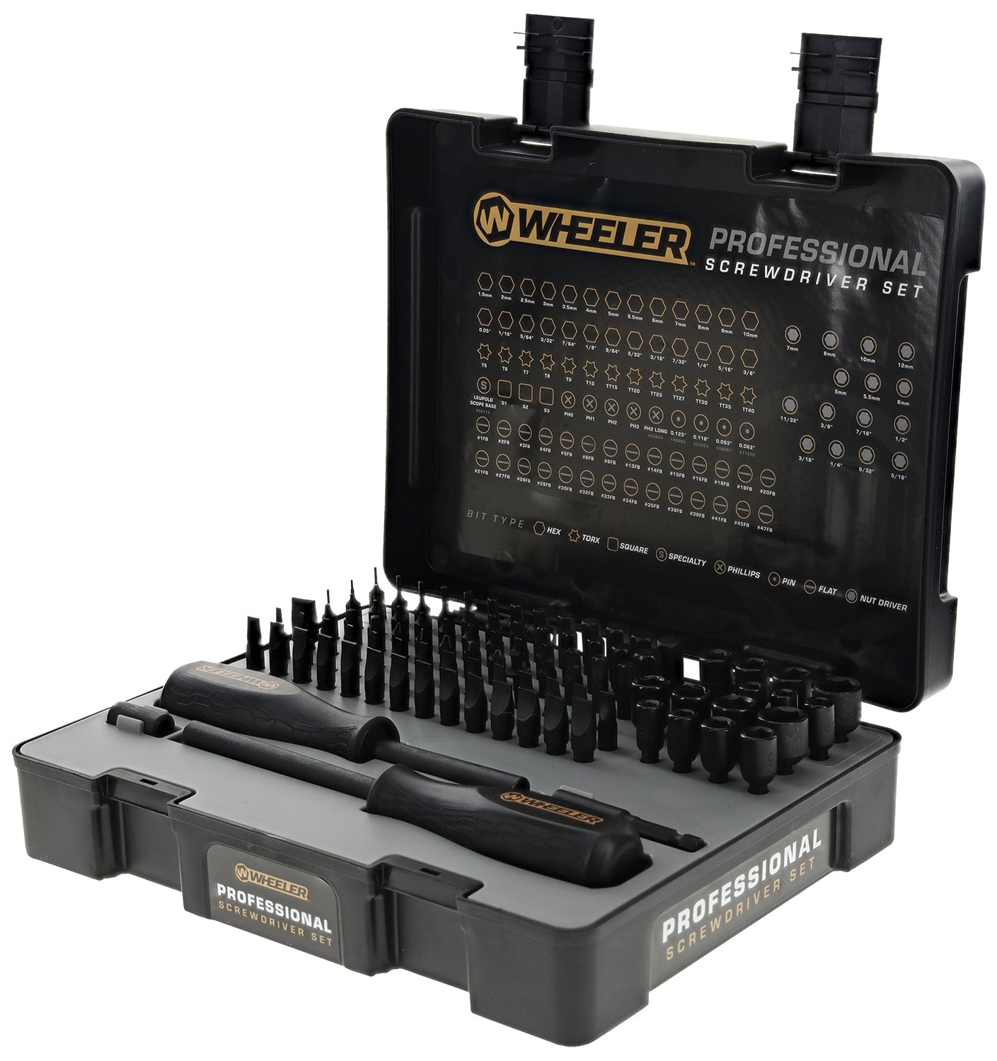 Wheeler 100 Pc Pro Screwdriver Bit Set with Molded Case