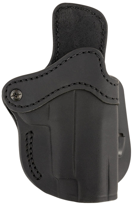 1791 Gunleather Optic Ready Open Top OWB Paddle Holster Size 2.3 Signature Brown Leather Fits Glock 17/Walther PPQ RH