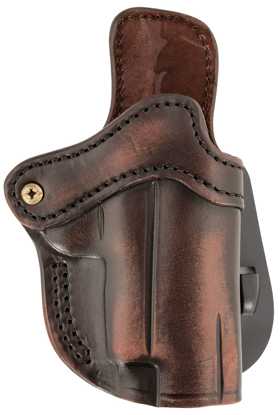 1791 Gunleather Optic Ready Open Top OWB Paddle Holster Size 2.3 Vintage Leather Fits Glock 17/Walther PPQ Right Hand
