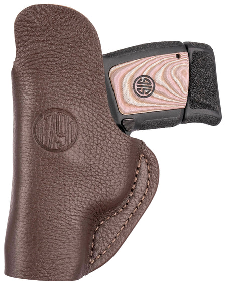 1791 Gunleather Fair Chase IWB Left Hand Holster Size 01 Brown Deer Hide Fits Ruger LCP S&W Bodyguard