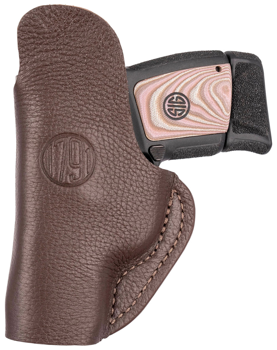 1791 Gunleather Fair Chase IWB Left Hand Holster Size 01 Brown Deer Hide Fits Ruger LCP S&W Bodyguard
