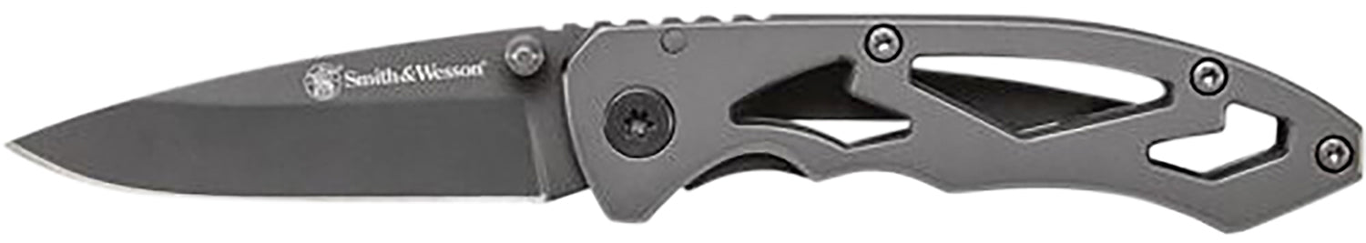 Smith & Wesson Knives CK400CP Skeletonized Folding Drop Point Plain Stainless Steel Blade 3.20" Handle Includes Clip
