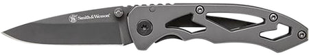 Smith & Wesson Knives CK400CP Skeletonized Folding Drop Point Plain Stainless Steel Blade 3.20" Handle Includes Clip