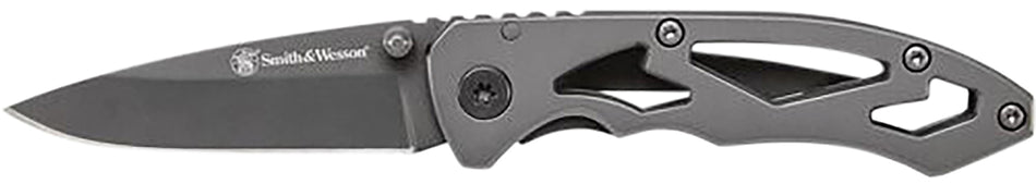 Smith & Wesson Knives CK400CP Skeletonized Folding Drop Point Plain Stainless Steel Blade 3.20" Handle Includes Clip