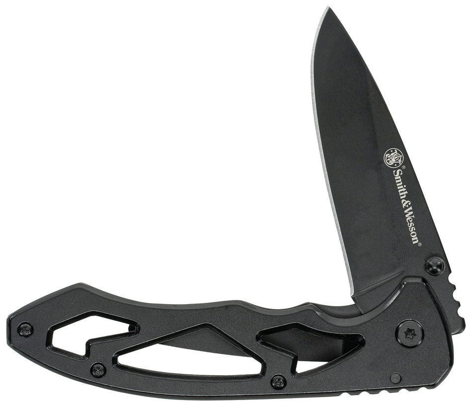 Uncle Henry Knives CK400LCP Large Skeletonized Folding Drop Point Plain SS Blade 4.40" Handle Includes Clip