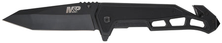 Smith & Wesson Knives 1160826 M&P Body Guard Folding Black 8Cr13MoV SS Blade Steel/G10 Handle Glass Breaker Strap Cutter