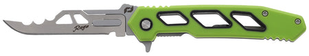 Schrade Isolate Enrage 7 Replaceable Blade Folder 2.60" Scalpel Satin 420A SS Green Non-Slip Carbon Fiber Handle