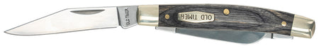 Old Timer 1149100 Heritage Middleman 340T Folding Knife D2 Steel Blades 3.70" Gray Wood Laminate Handle