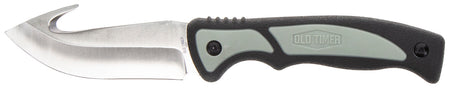 Old Timer 1137138 Trail Boss Fixed Gut Hook Knife 3.70" SS Blade TPE Handle and Sheath