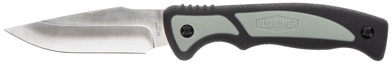 Old Timer 1137140 Trail Boss Fixed Caper Knife 3.70" SS Blade 5.25" TPE Handle Includes Sheath