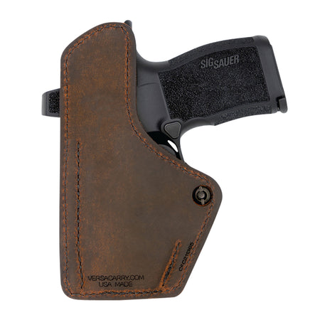 Versacarry Compound Custom IWB Holster Brown Polymer Belt Clip for Sig P365 Right Hand