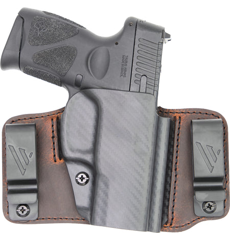 Versacarry Insurgent Deluxe Sig P365 IWB/OWB Right Hand Brown Polymer Belt Clip Holster