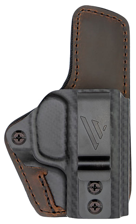Versacarry Comfort Flex Custom Glock 19 IWB Right Hand Brown Polymer Belt Clip Holster