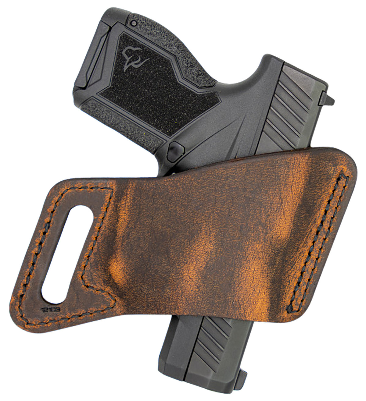 Versacarry 12101 Arma Outside Waistband Size 01 Brown Leather Belt Slide Holster