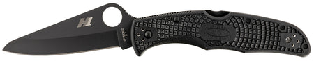 Spyderco Pacific Salt 2 3.78" H2 Stainless Plain Drop Point Black TiCN Blade Black FRN Handle Folding Knife