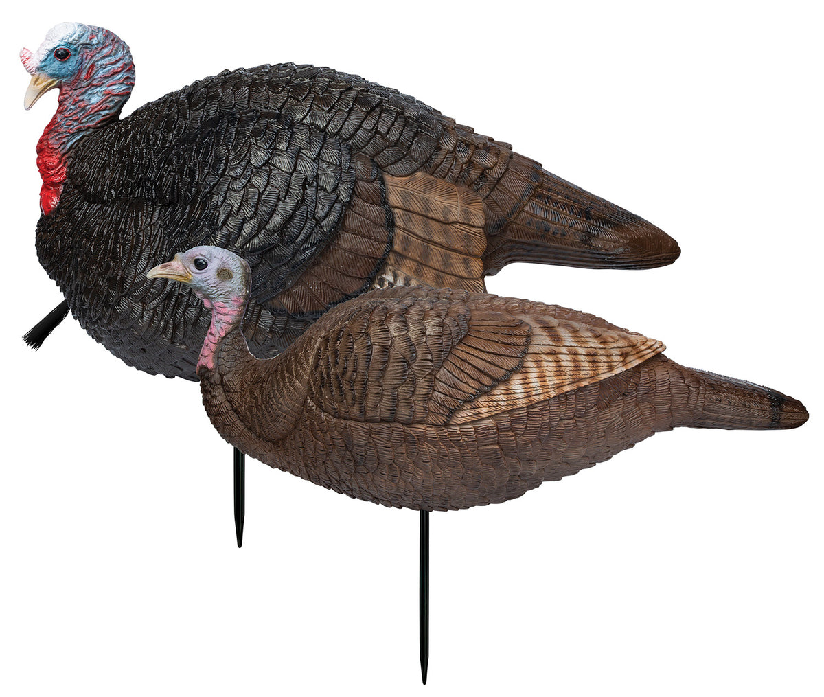 Primos 69075 Lil' Gobblestopper Turkey Jake & Hen Decoy Pack, Multi Color
