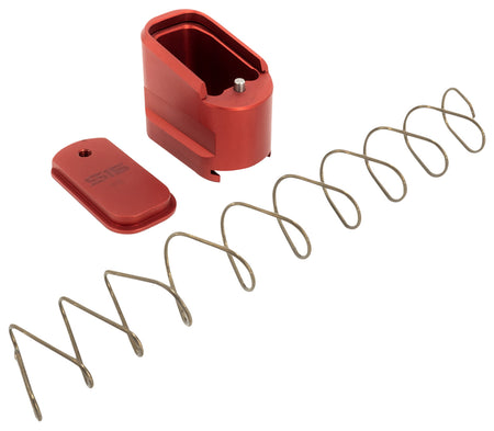 Shield Arms 5-Round Magazine Extension Compatible with S15 Magazine, Red Aluminum