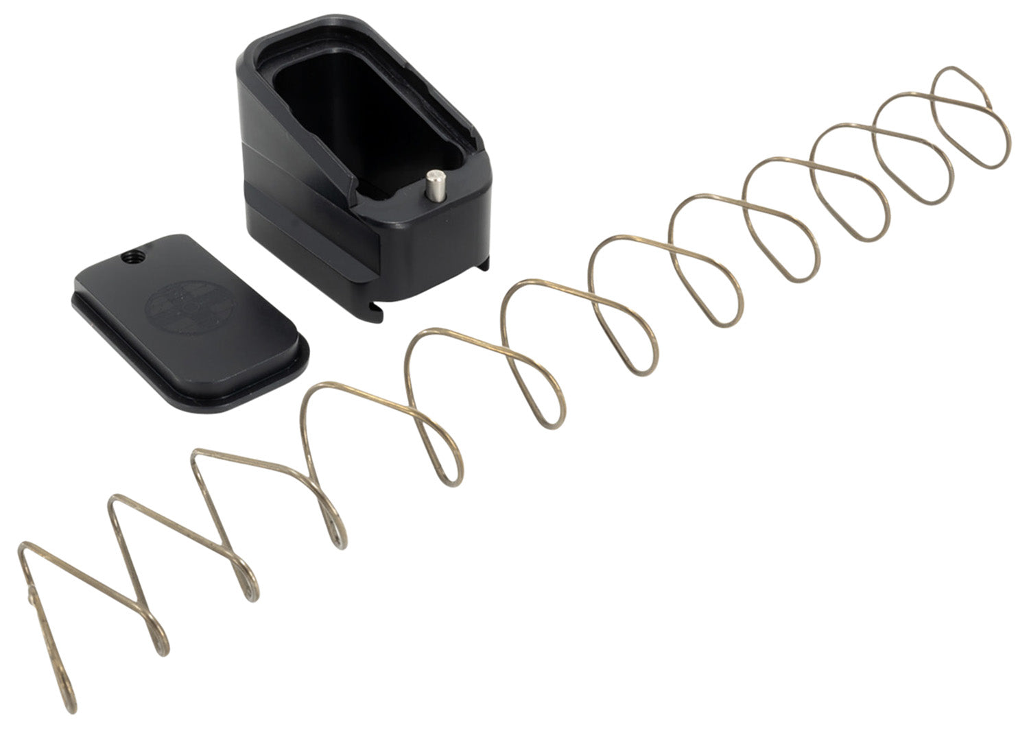 Shield Arms 5-Round Mag Extension Compatible with Glock 17/19X/22/34/35/45, Black Aluminum