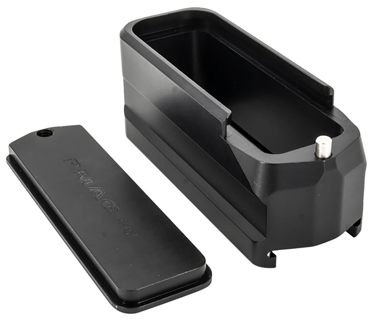 Shield Arms 5-Round Mag Extension Compatible with Magpul PMAG Gen M3, Black Aluminum