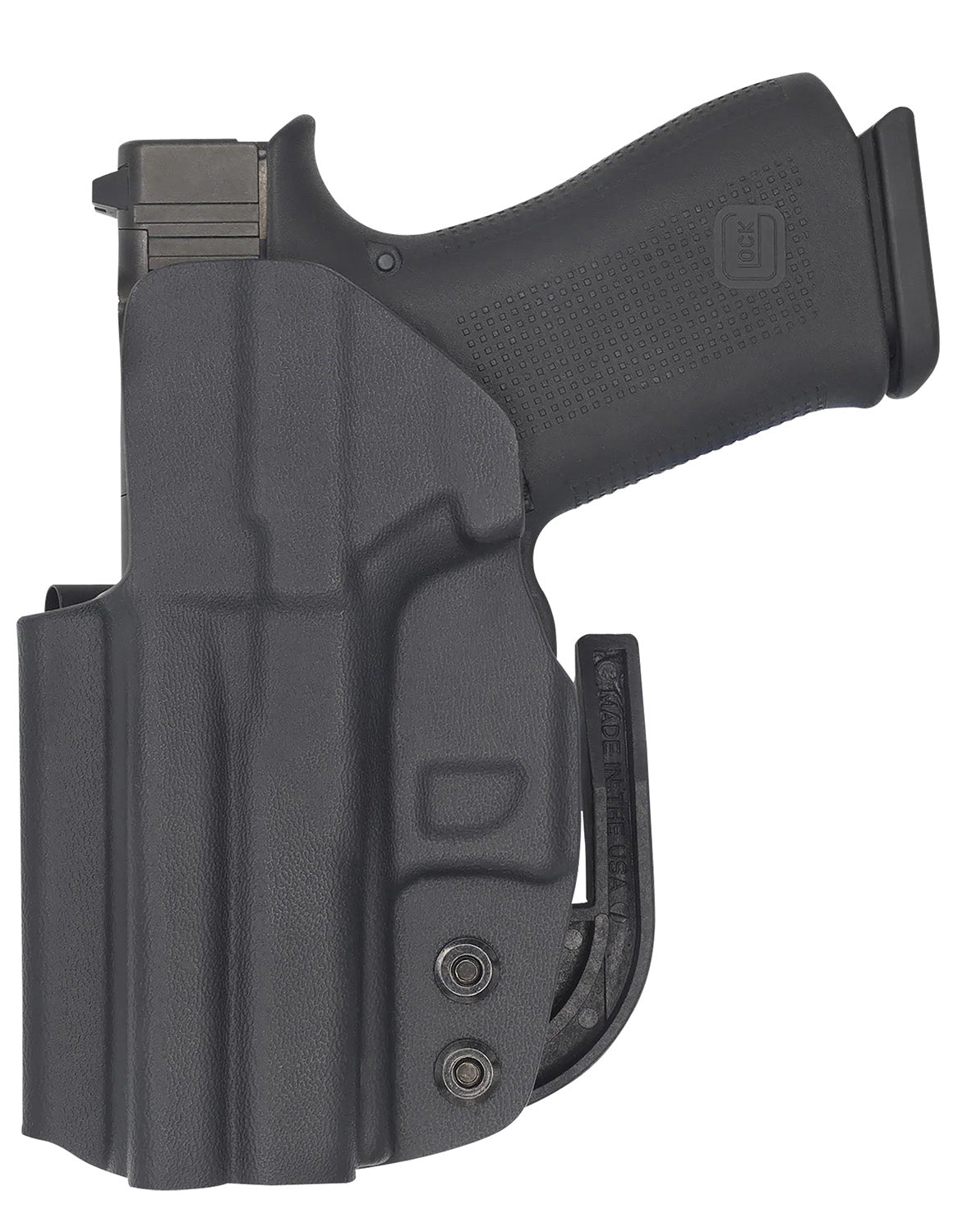 C&G Holsters 0062100 IWB Covert Black Kydex Concealed Carry Holster Compatible with Glock 43/43X