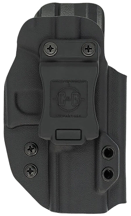 C&G Holsters 0526100 IWB Covert Black Kydex Concealed Carry Holster Compatible with S&W Shield 9/40