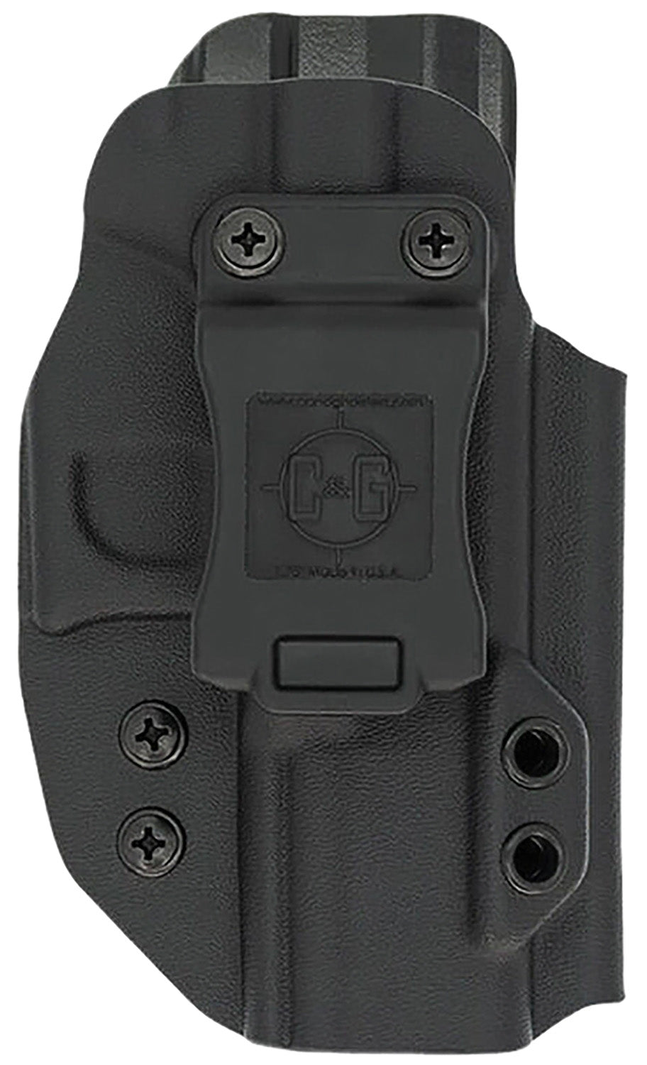 C&G Holsters 0526100 IWB Covert Black Kydex Concealed Carry Holster Compatible with S&W Shield 9/40