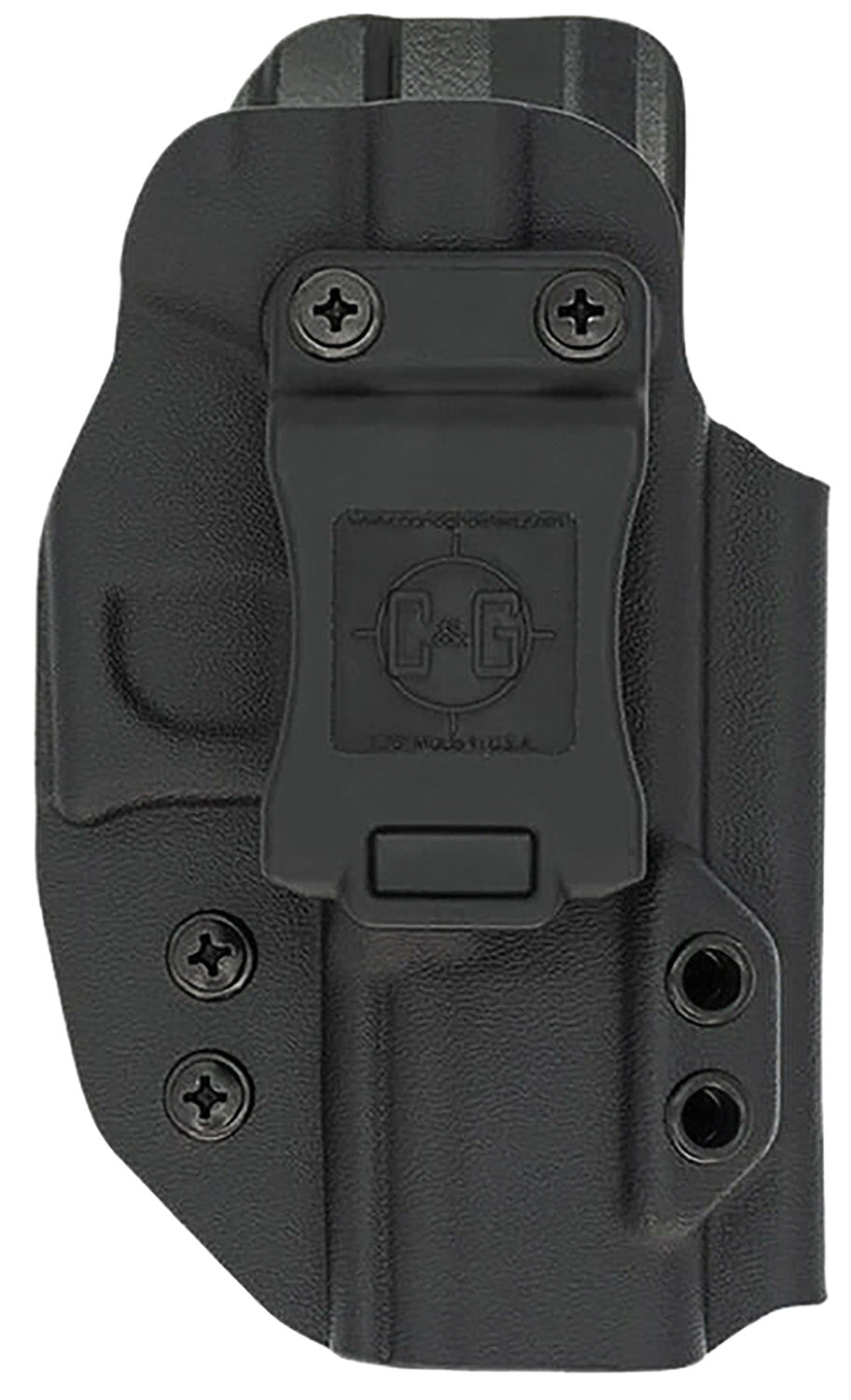 C&G Holsters 1864100 IWB Covert Black Kydex Concealed Carry Holster for 1911 3.5in Right Hand