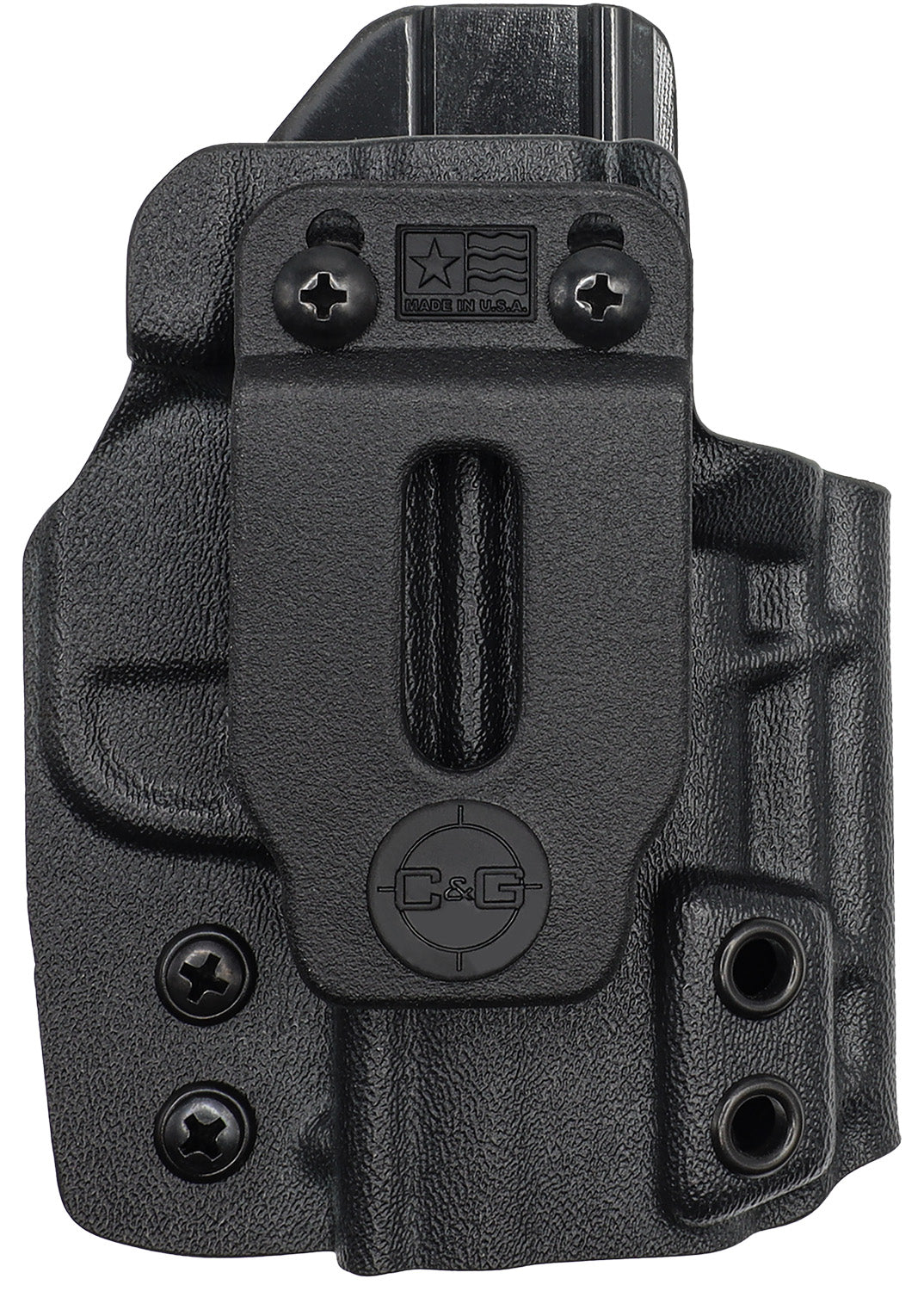 C&G Covert IWB Black Kydex Holster Belt Clip Springfield Hellcat Right Hand