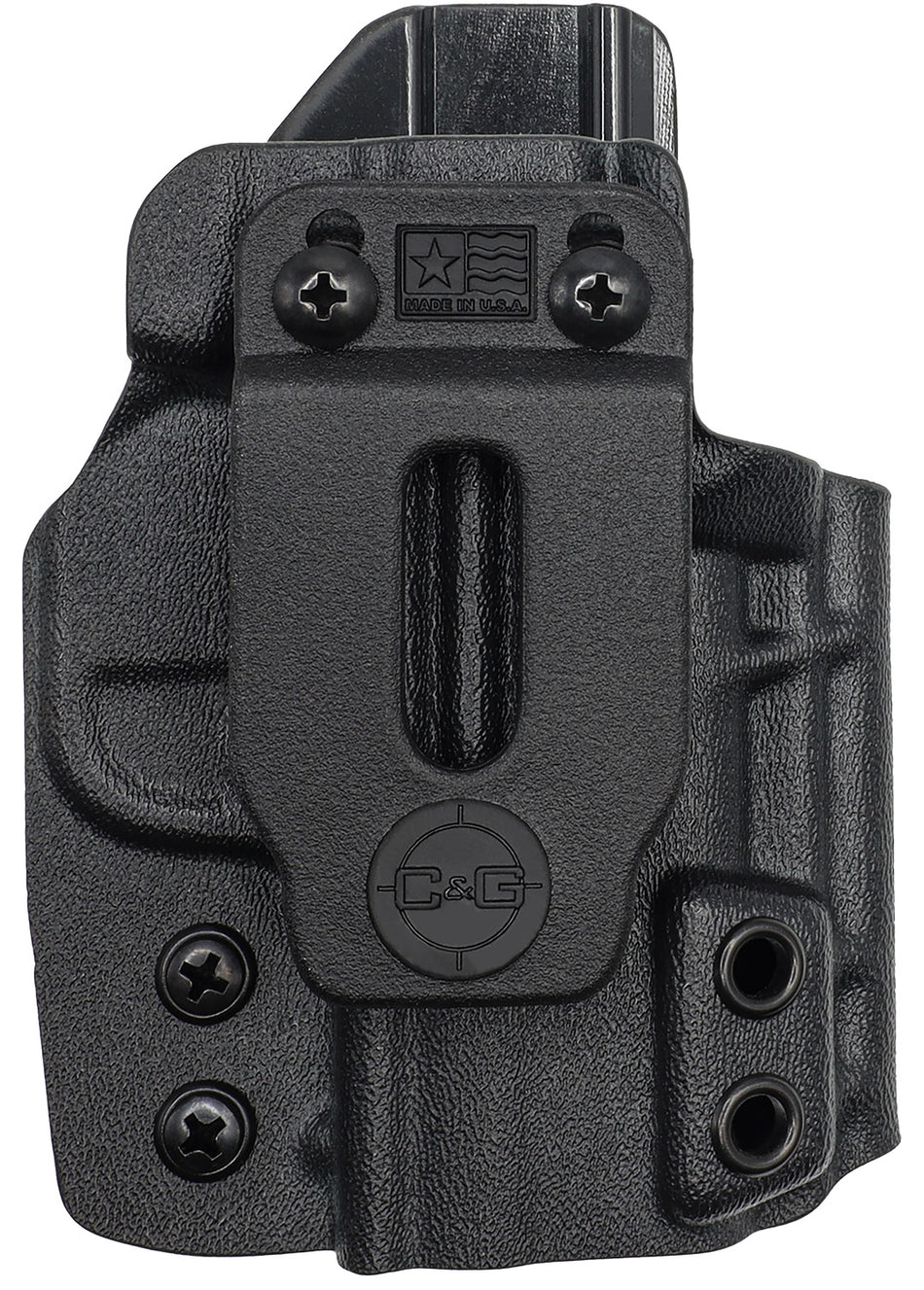 C&G Covert IWB Black Kydex Holster Belt Clip Springfield Hellcat Right Hand