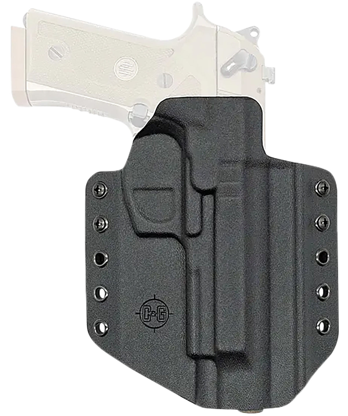 C&G Covert OWB Black Kydex Holster Belt Loop Beretta M9A3 M9A4 Right Hand