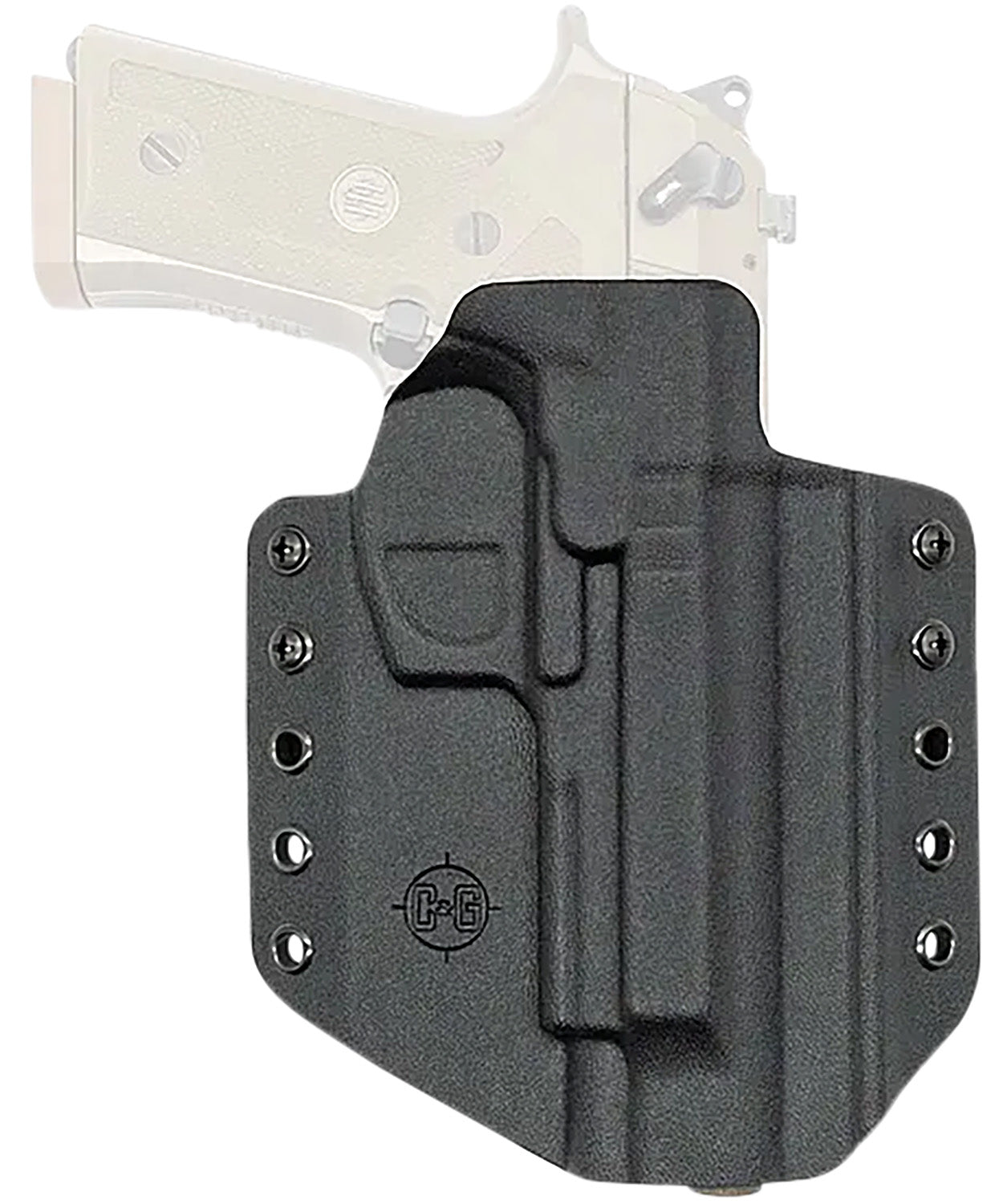 C&G Covert OWB Black Kydex Holster Belt Loop Beretta M9A3 M9A4 Right Hand