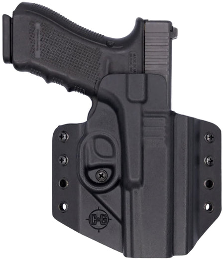 C&G Covert OWB Black Kydex Holster Belt Loop Glock 17 22 47