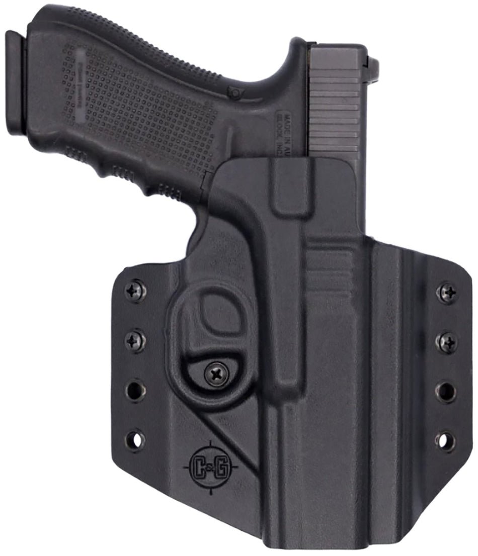 C&G Covert OWB Black Kydex Holster Belt Loop Glock 17 22 47