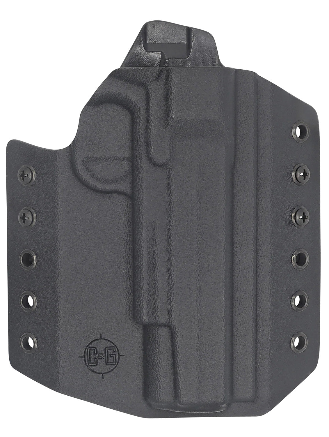 C&G Covert OWB Black Kydex Holster Belt Loop Sig Sauer 1911 Rail 5 Inch