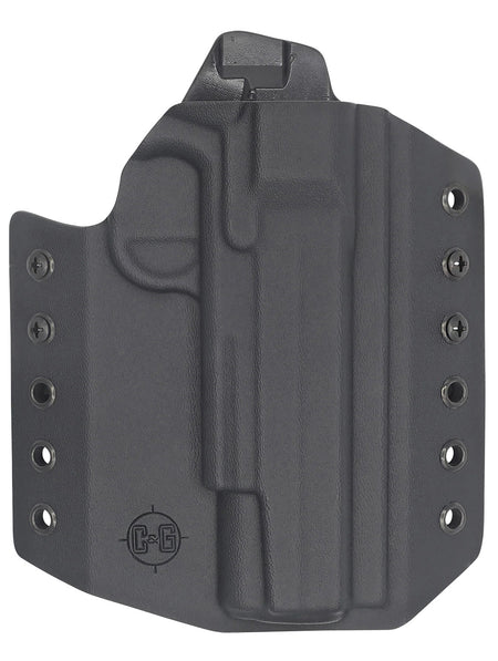 C&G Covert OWB Black Kydex Holster Belt Loop Sig Sauer 1911 Rail 5 Inch