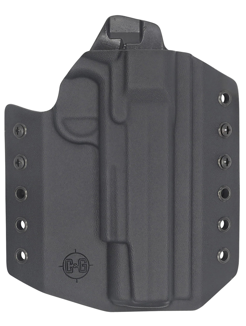 C&G Covert OWB Black Kydex Holster Belt Loop Sig Sauer 1911 Rail 5 Inch