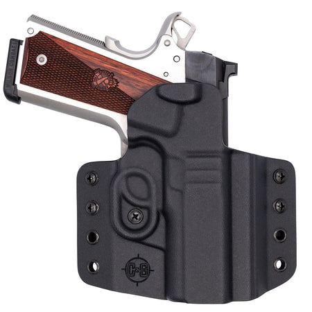 C&G Covert OWB Black Kydex Holster Belt Loop 1911 3.5 Inch Right Hand