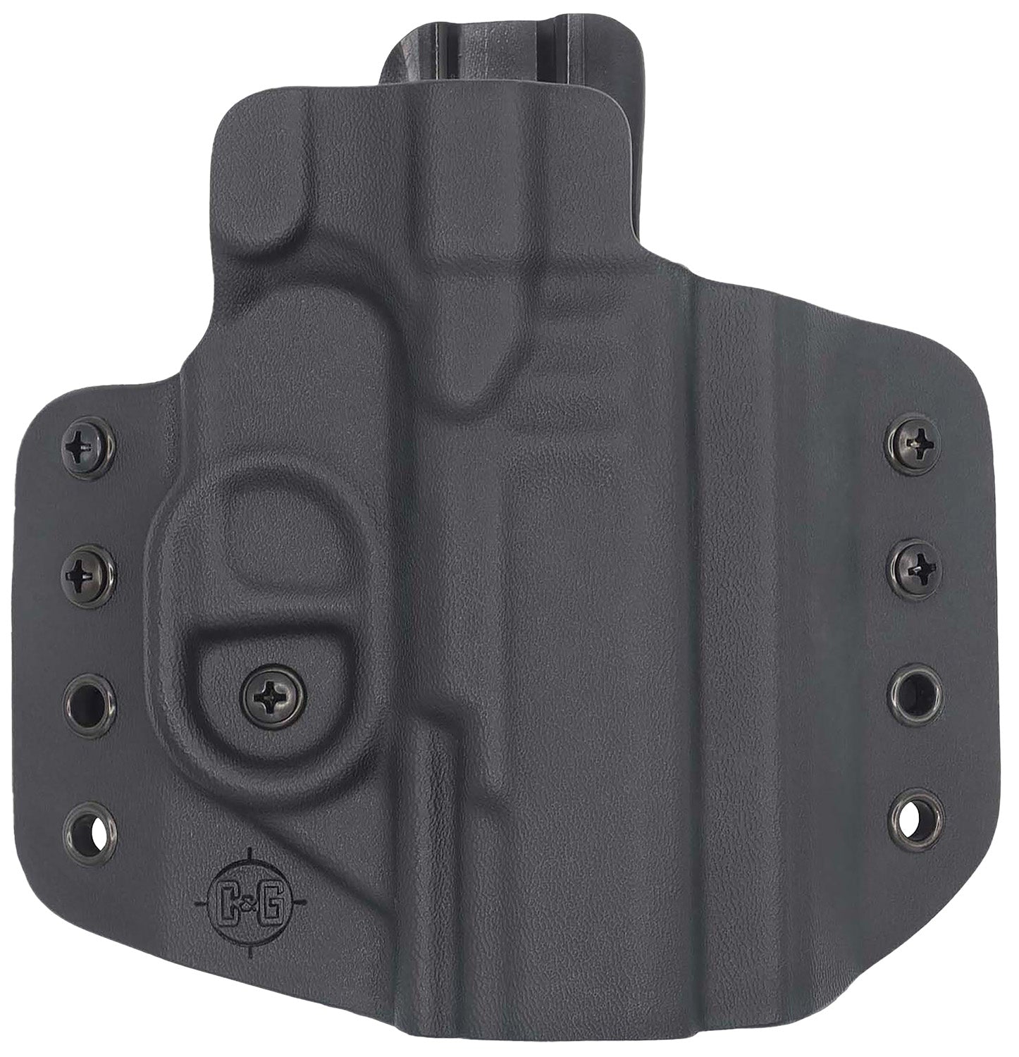 C&G Covert OWB Black Kydex Holster Belt Loop Walther PDP 4 Inch Right Hand