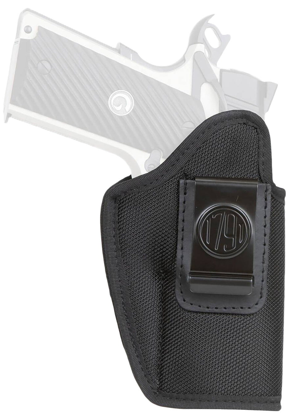 1791 Gunleather Size 04 Premium Nylon IWB Holster Black Ballistic Nylon Left Hand Fits Sig P365-X Macro